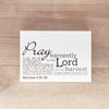 Pray Earnestly | 5x7 wood canvas