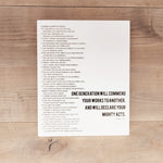 Declare Your Mighty Acts | Psalm 145:4 | Wood Canvas