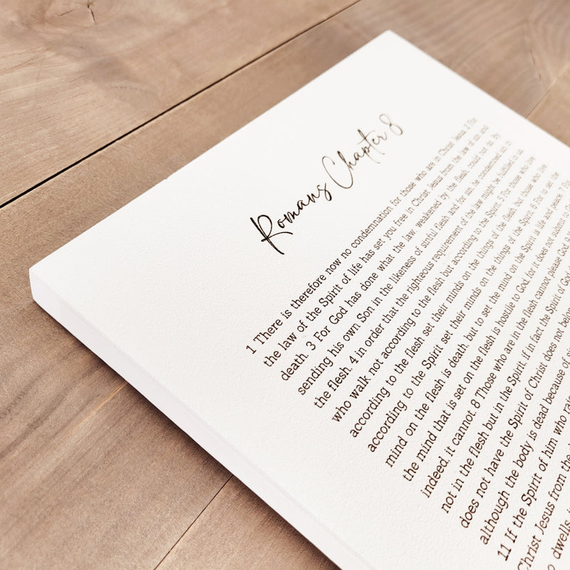 Romans Chapter 8 | Wood Canvas