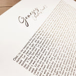 Genesis Chapter 1 & 2 | Wood Canvas
