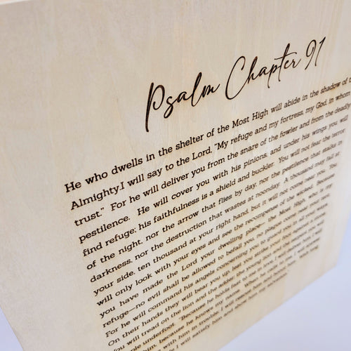 Psalm Chapter 91 | Wood Canvas