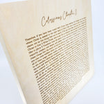 Colossians Chapter 3 - Wood Canvas