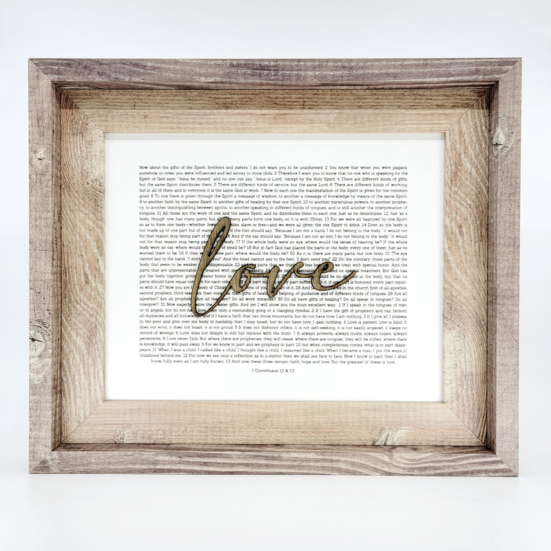 Faith Hope & Love - Set of 3