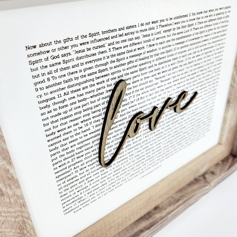 Faith Hope & Love - Set of 3