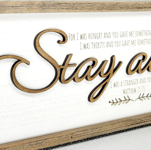 Stay Awhile | Matthew 25:35