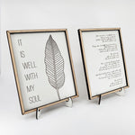 It Is Well With My Soul Hymn - Set of 2 signs