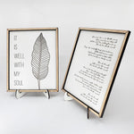 It Is Well With My Soul Hymn - Set of 2 signs