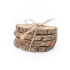 Wood Engraved Bible Coasters - "Fellowship" (Set of 4)