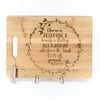 Bamboo Cutting Board Engraved - "Charm" Proverbs 31:30