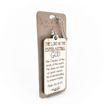 Wood Engraved Keychain | "Everlasting" Psalm 40:28-29