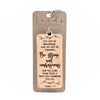 Wood Engraved Keychain | "Strong and Courageous" Joshua 1:9