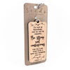 Wood Engraved Keychain | "Strong and Courageous" Joshua 1:9