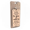 Wood Engraved Keychain - "Strong and Courageous" Joshua 1:9