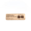 BTJ Logo Stud Earrings | 1 Pair | Hardwood