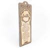 Wood Engraved Bookmark | "Faith" Hebrews 11:1-3