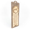 Wood Engraved Bookmark | "Wait" Psalm 27:13-14