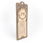 Wood Engraved Bookmark | "Joy" 1 Thessalonians 5:16-18