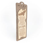 Wood Engraved Bookmark - "Strength" Isaiah 40:28-31
