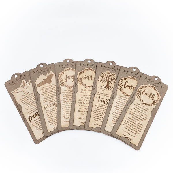 Wood Engraved Bookmark | "Love" 1 Corinthians 13:4-8